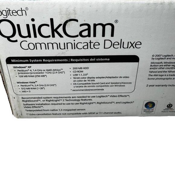 Logitech QuickCam Communicate Deluxe WebCamera (BRAND NEW) - Picture 7 of 11